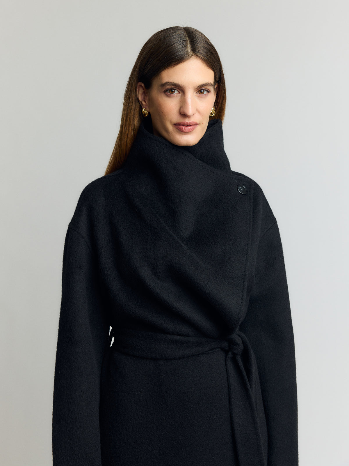 Manteau Achillea en laine et poil de chameau