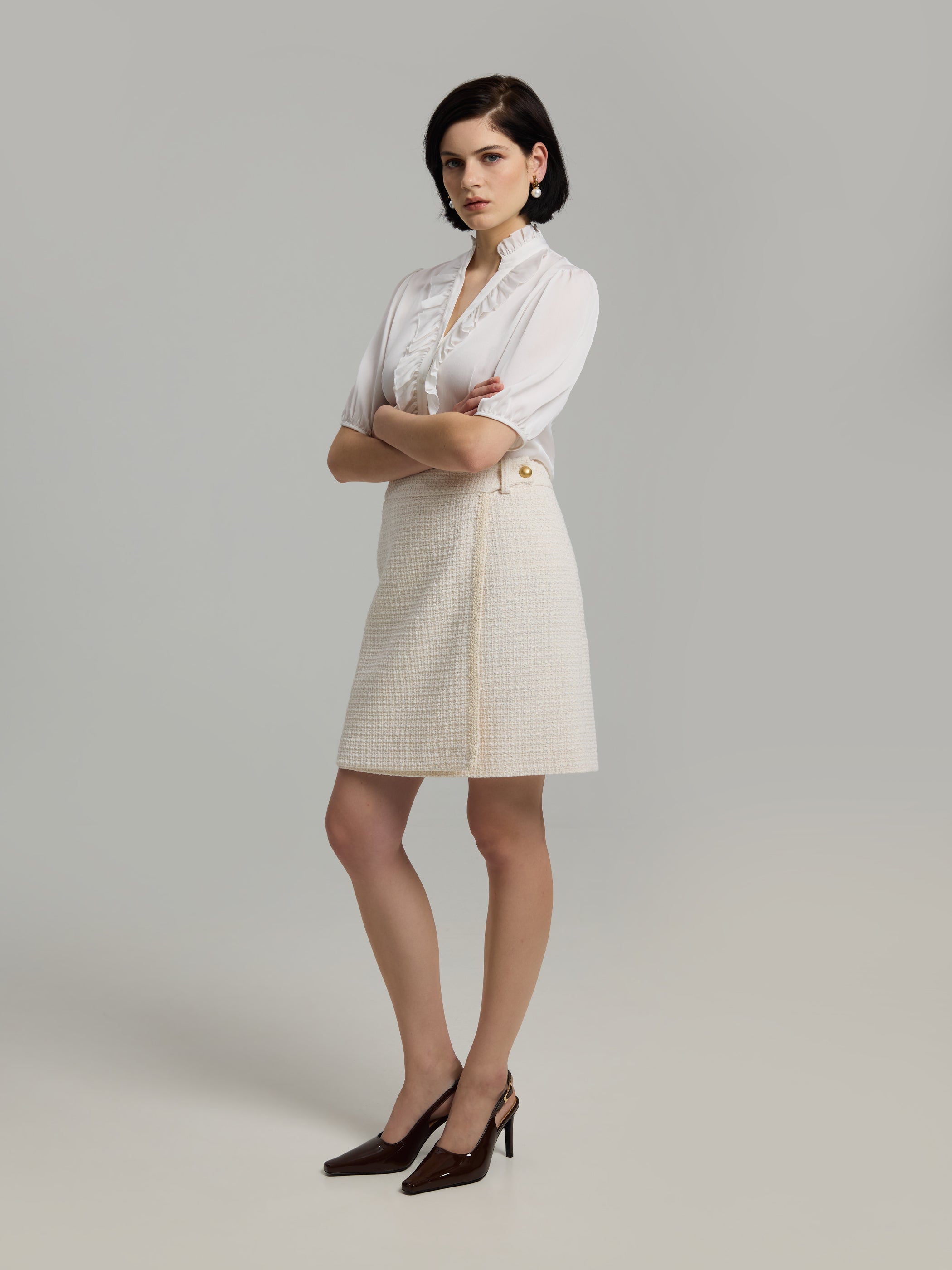 Celia 50 Bouclé Skirt
