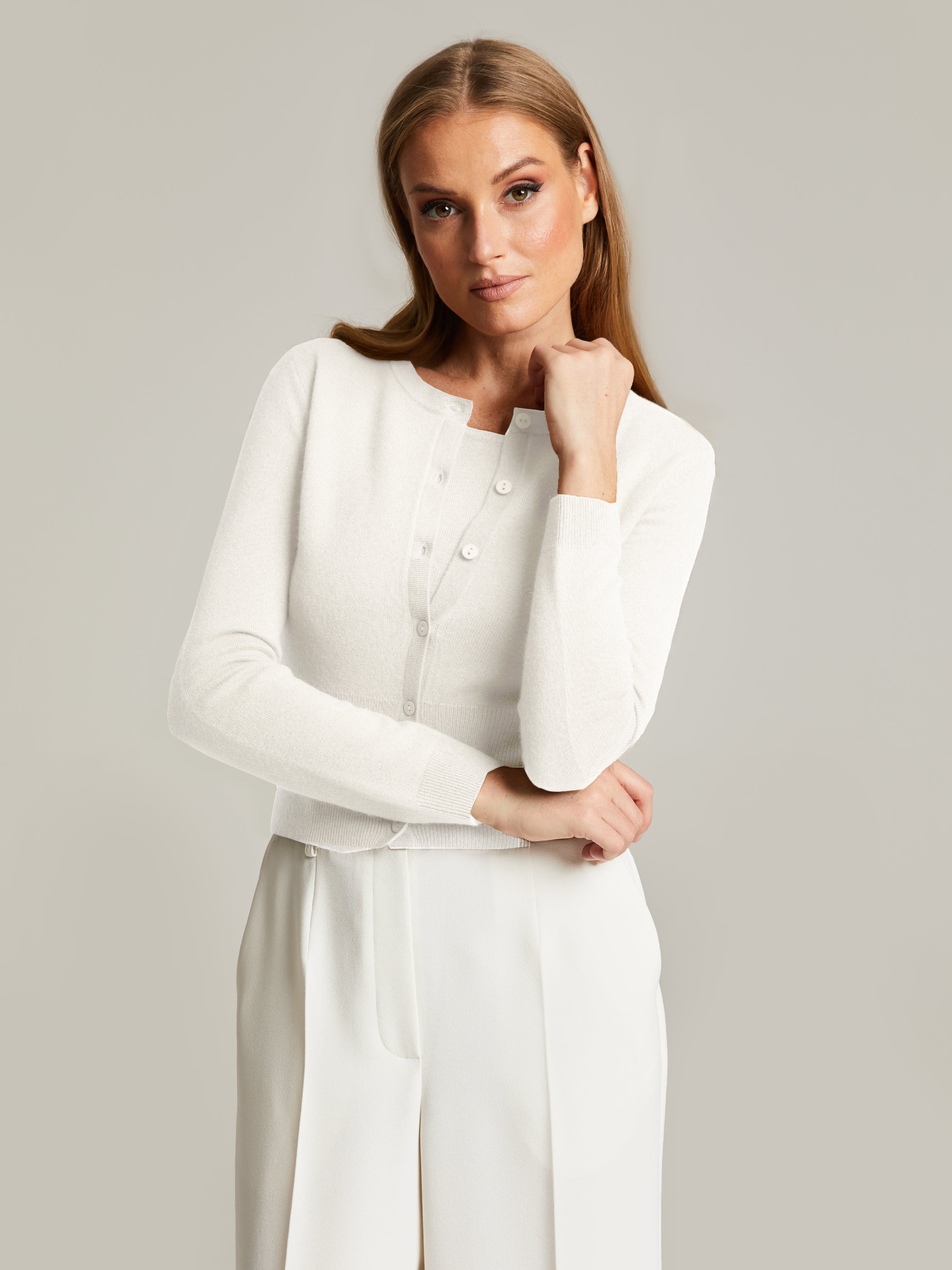 Ellean Merino-Cashmere Cardigan