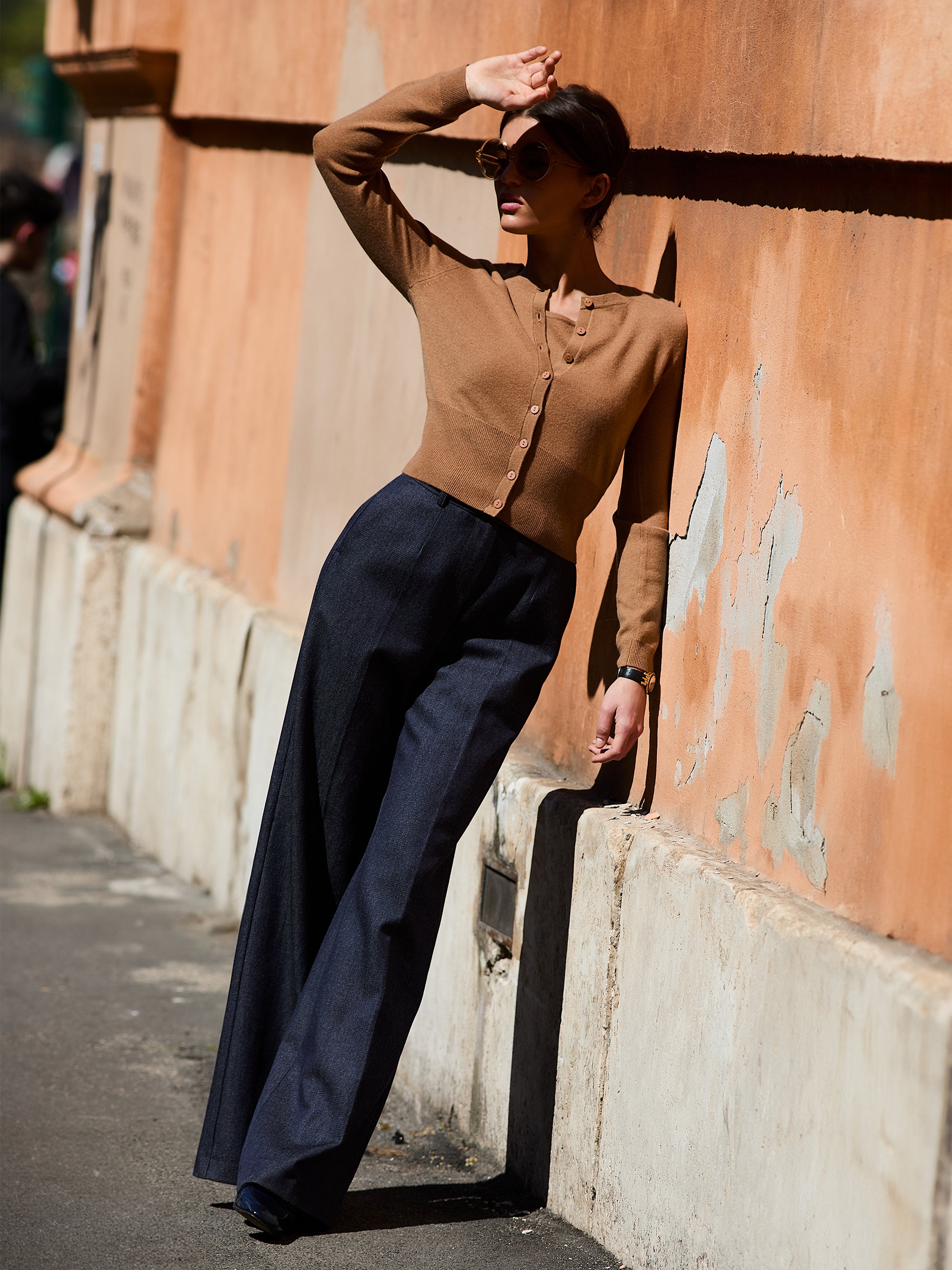 Ellean Merino-Cashmere Cardigan