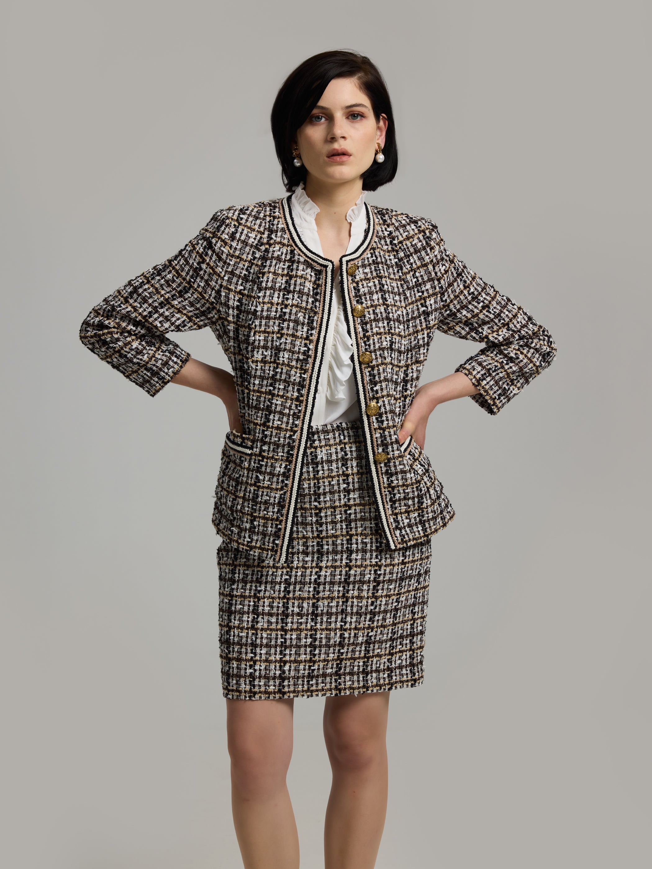 Vivian 50 Bouclé Skirt