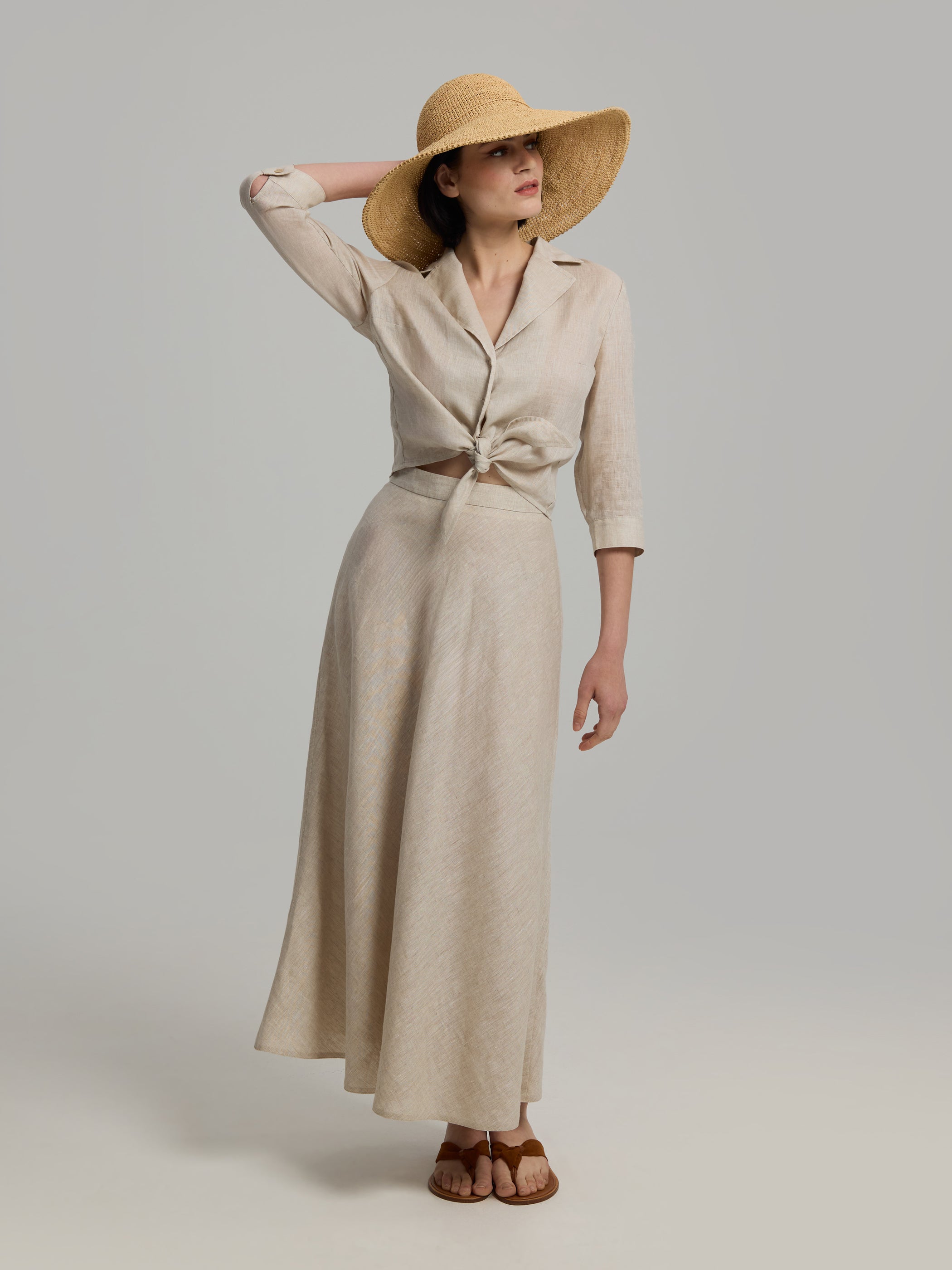 Kity 90 Linen Skirt