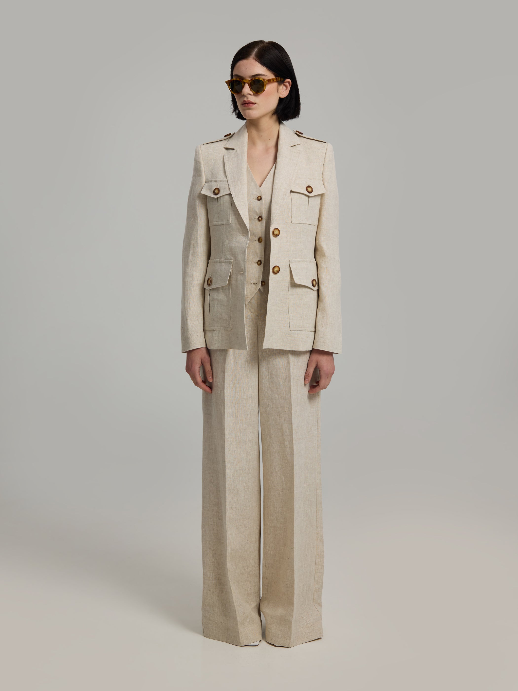 Pantalon en lin Gisella