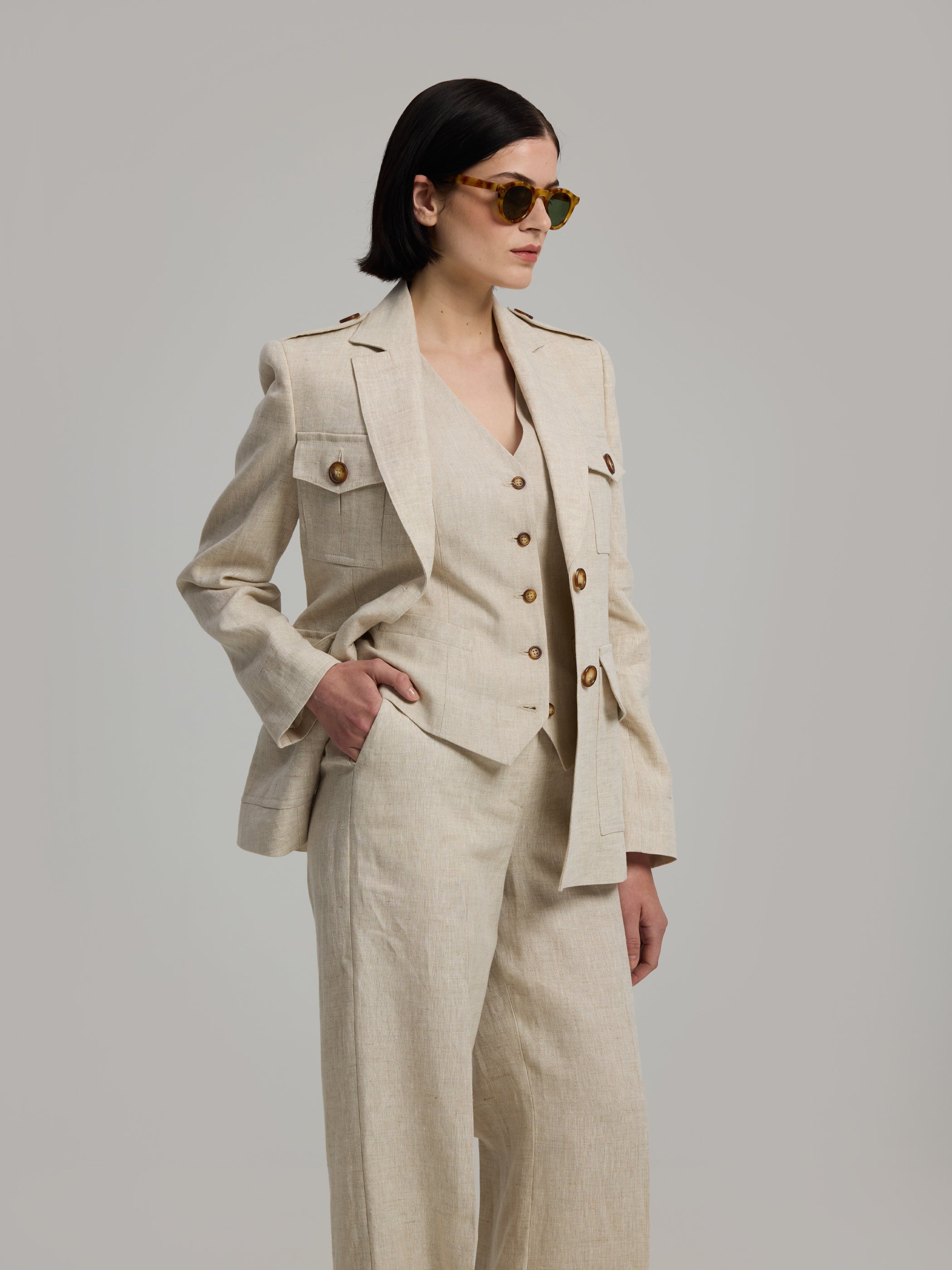 Maria Linen Vest