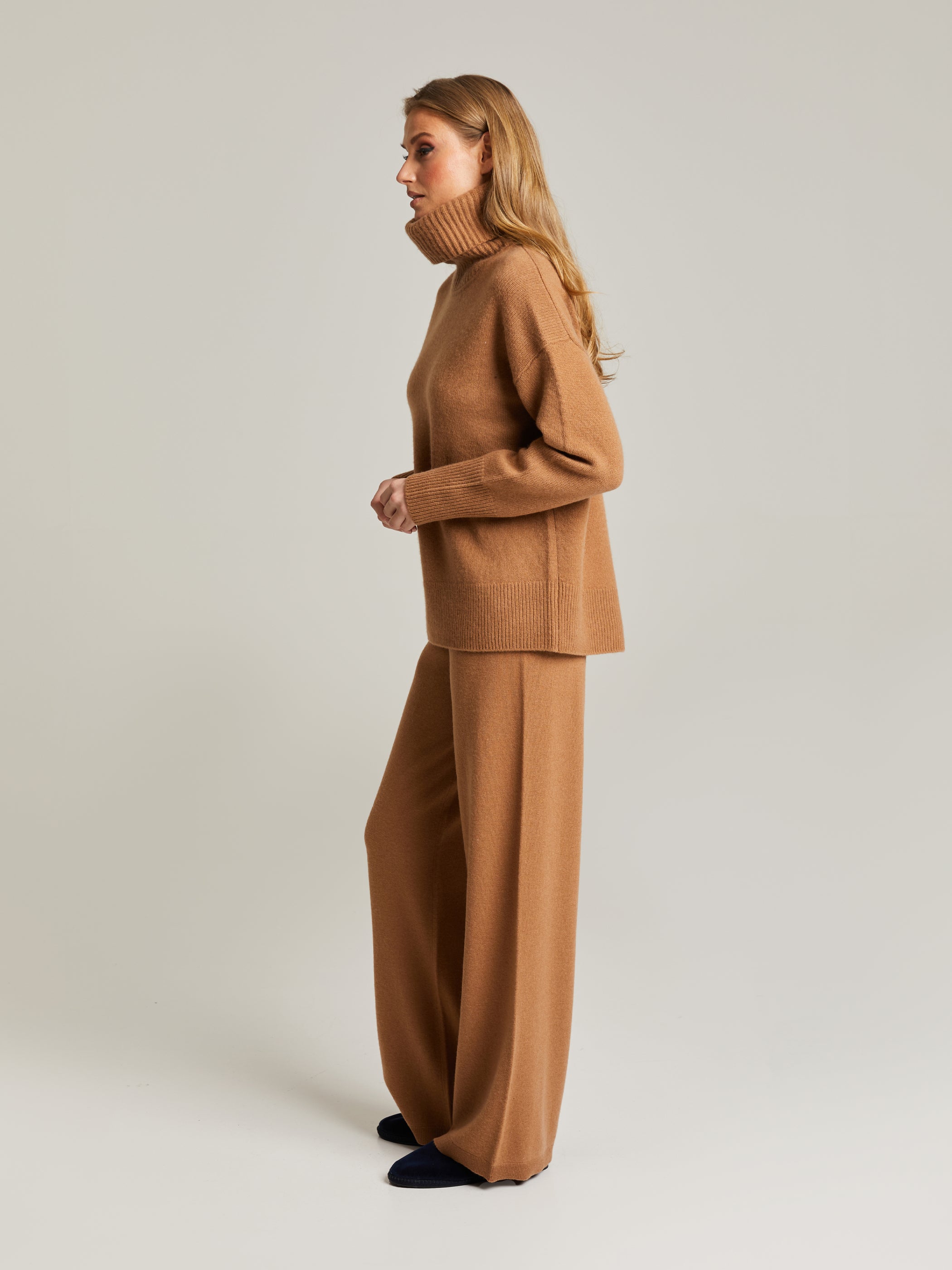 Maeva Merino-Cashmere Turtleneck Knit