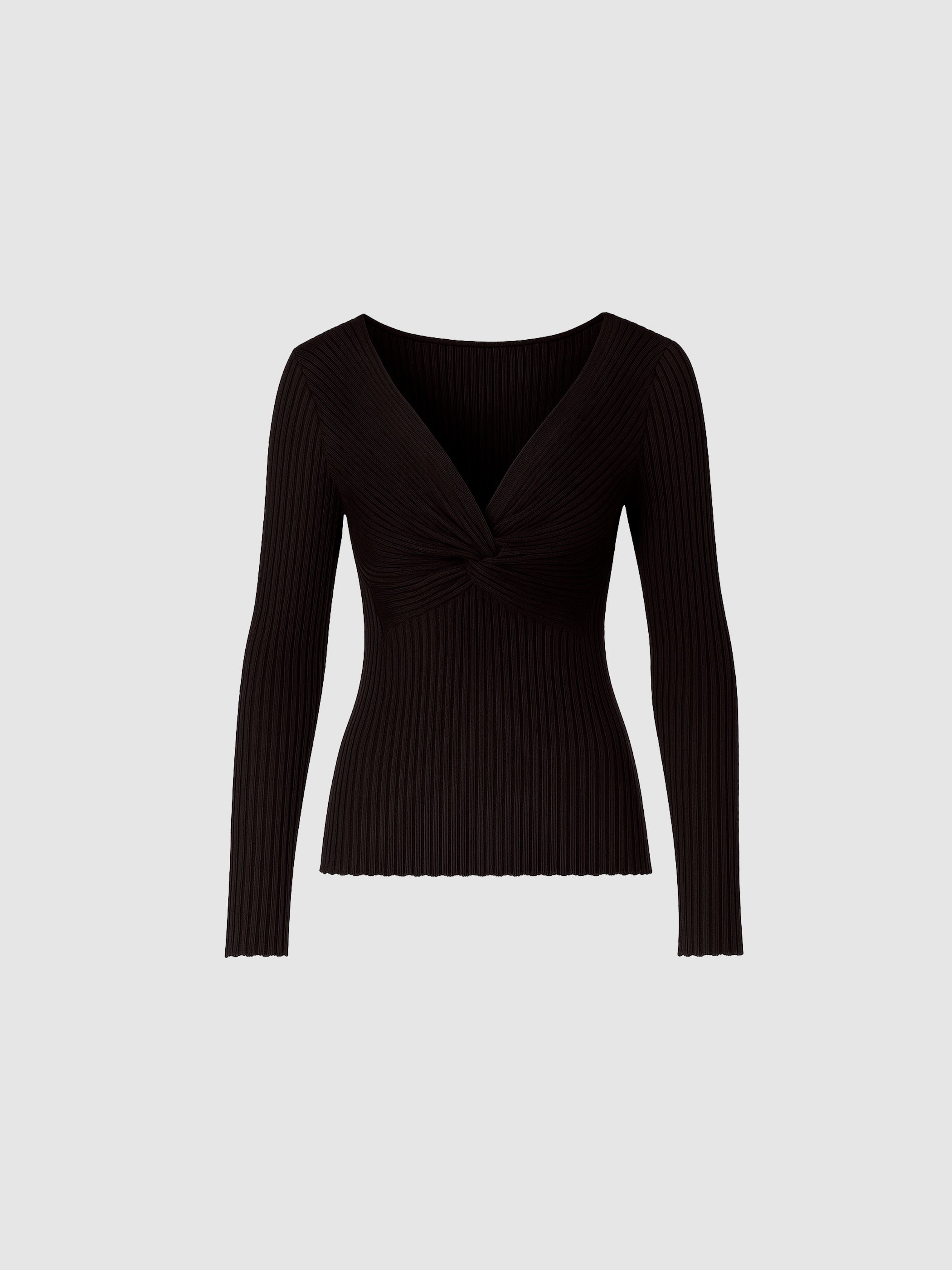 Polly Rib-Knit Blouse