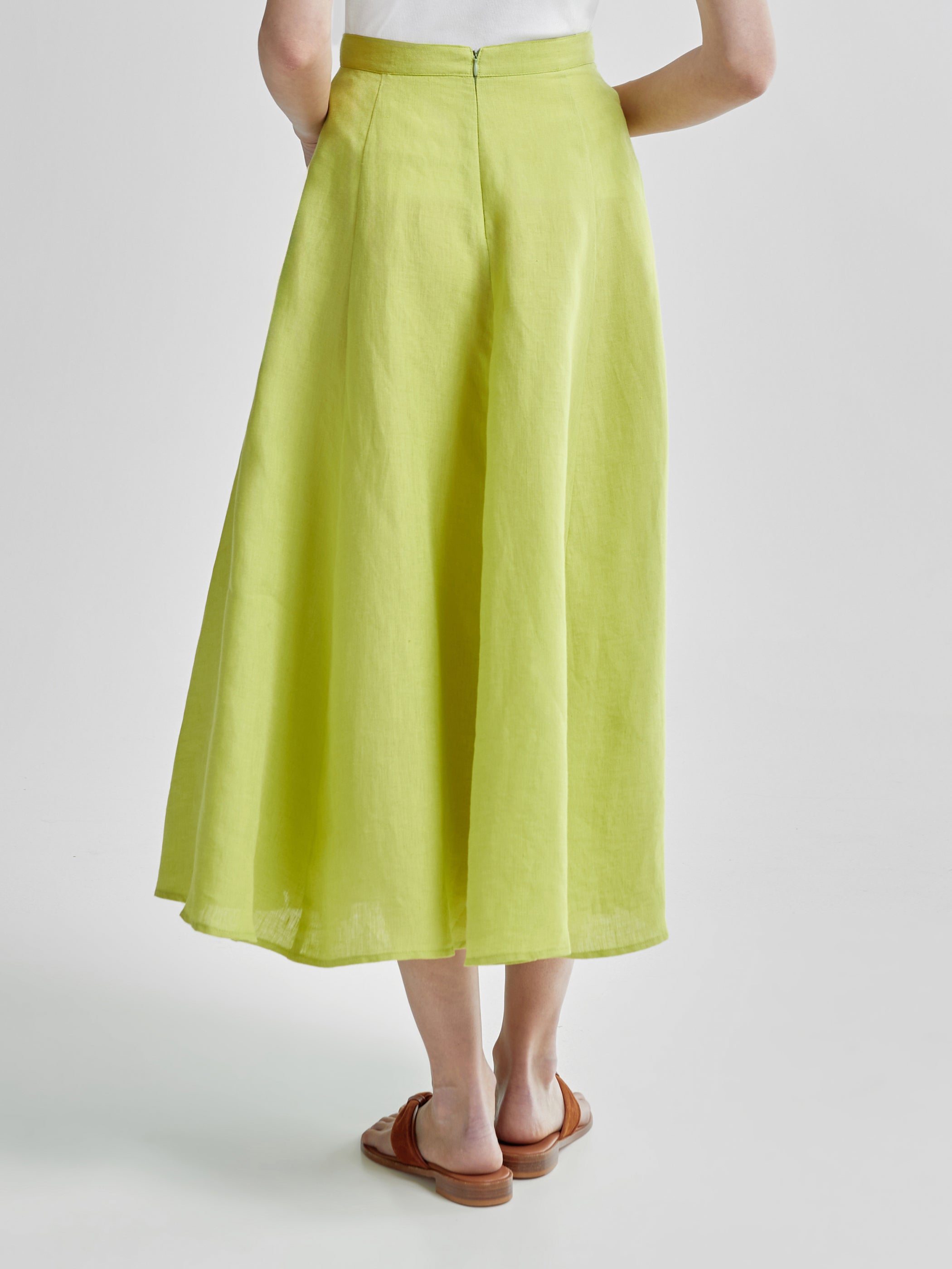 Leea 85 Linen Skirt