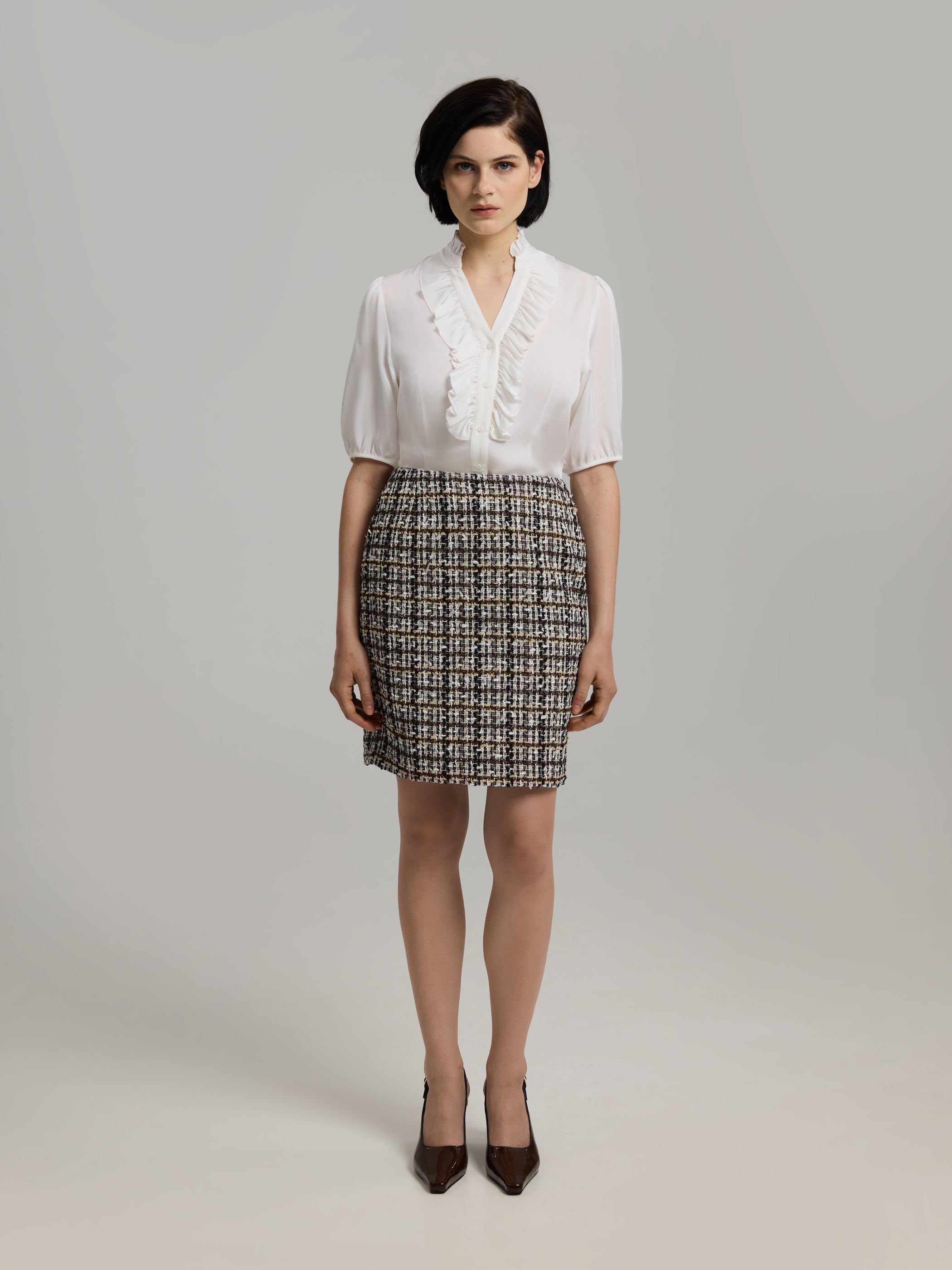 Vivian 50 Bouclé Skirt