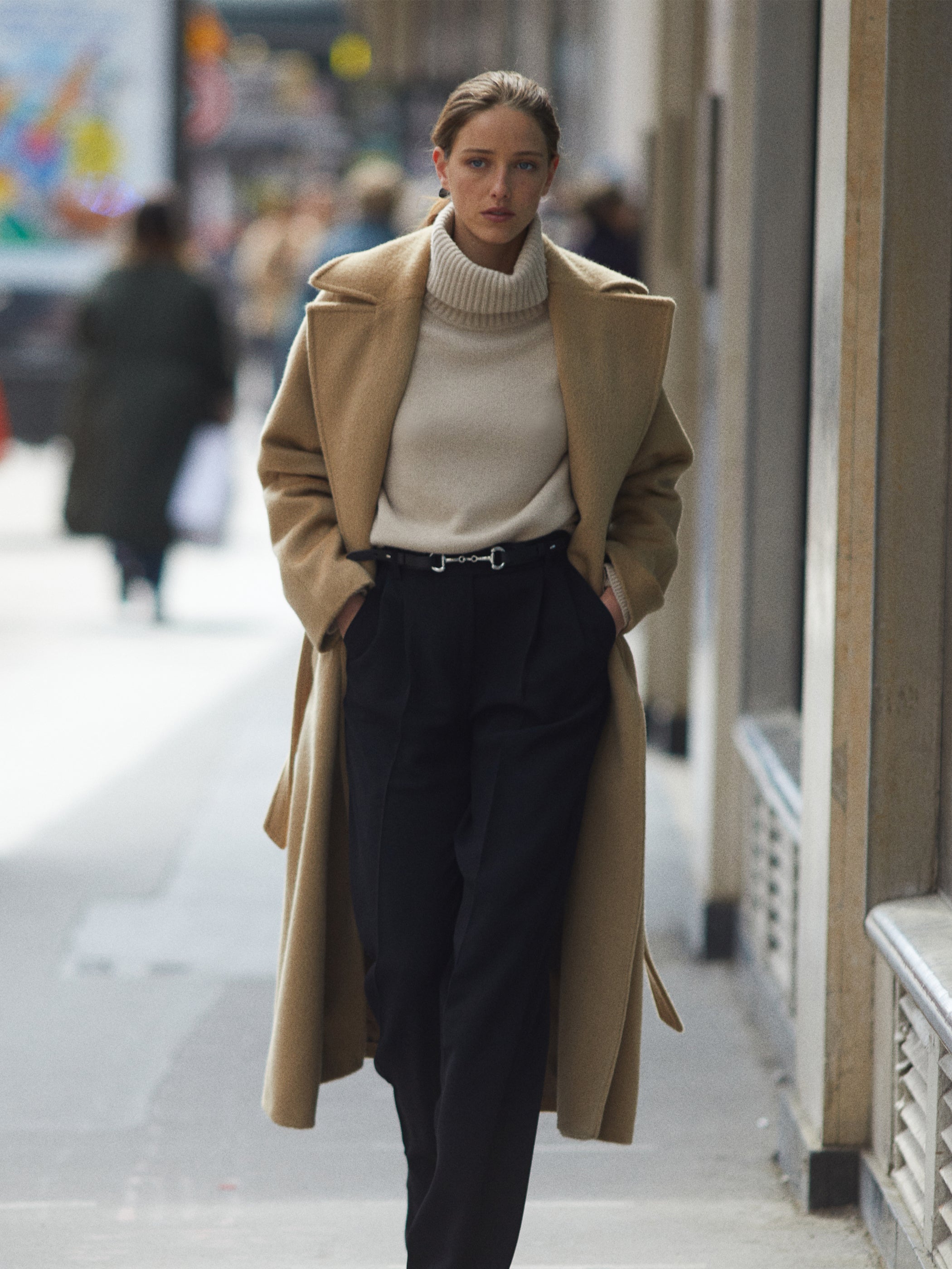 Maeva Merino-Cashmere Turtleneck Knit
