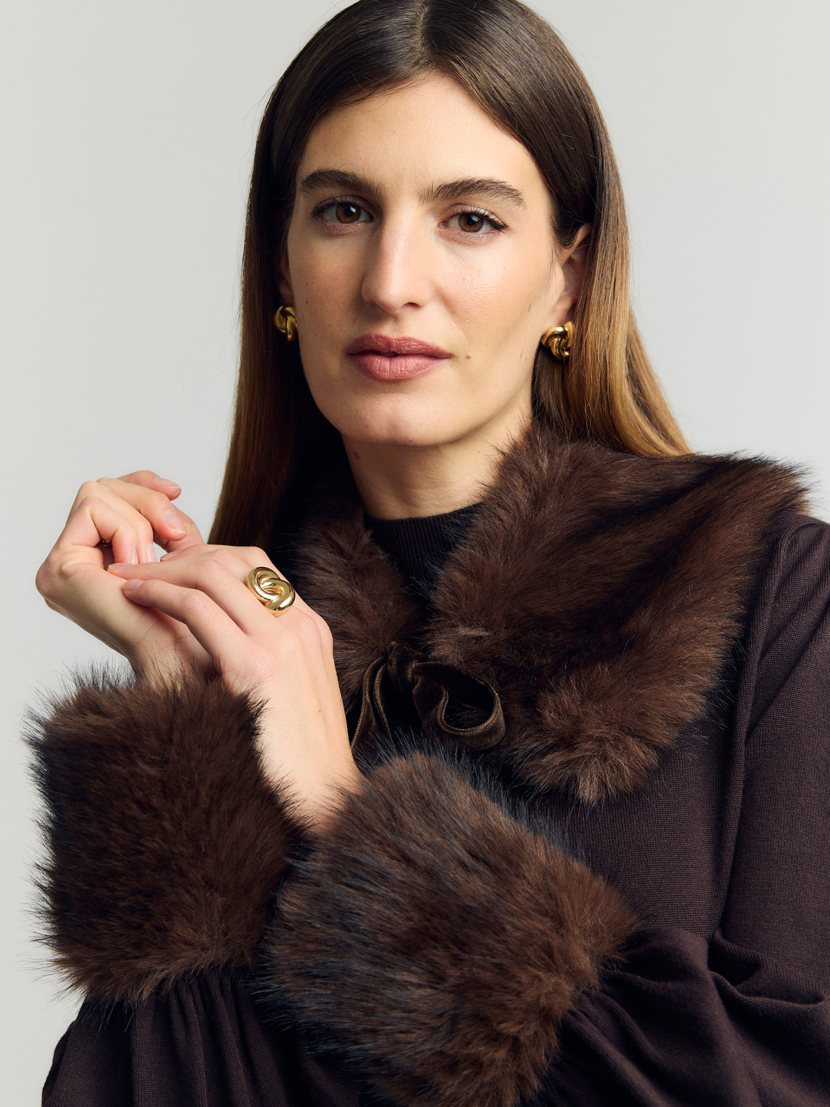 Opaline Faux-Fur Accessory Set