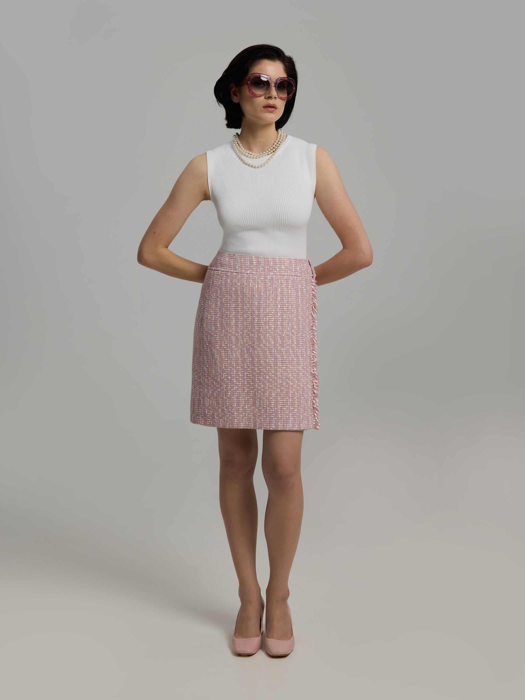 Celia 50 Bouclé Skirt