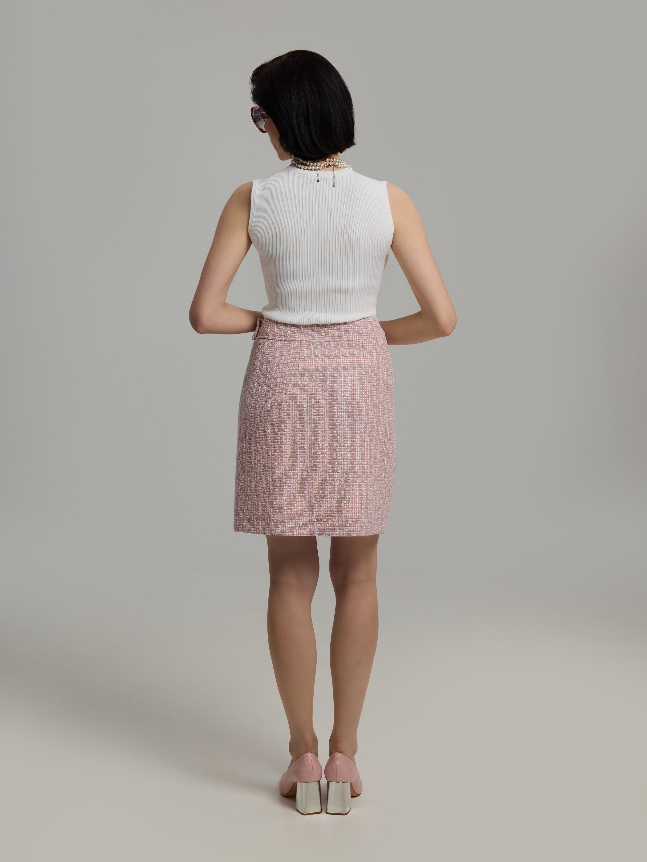 Celia 50 Bouclé Skirt