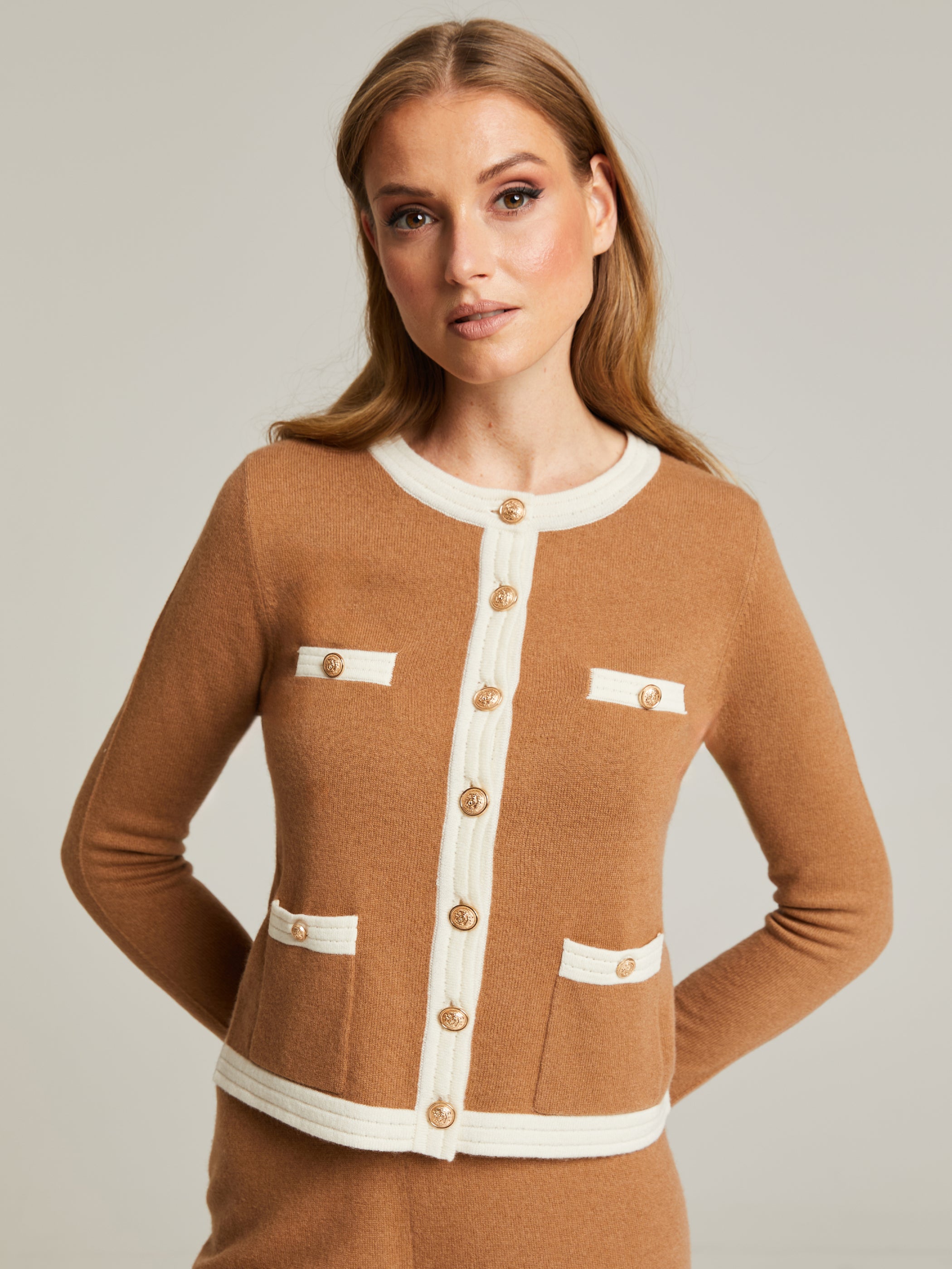 Charlott Merino-Cashmere Cardigan