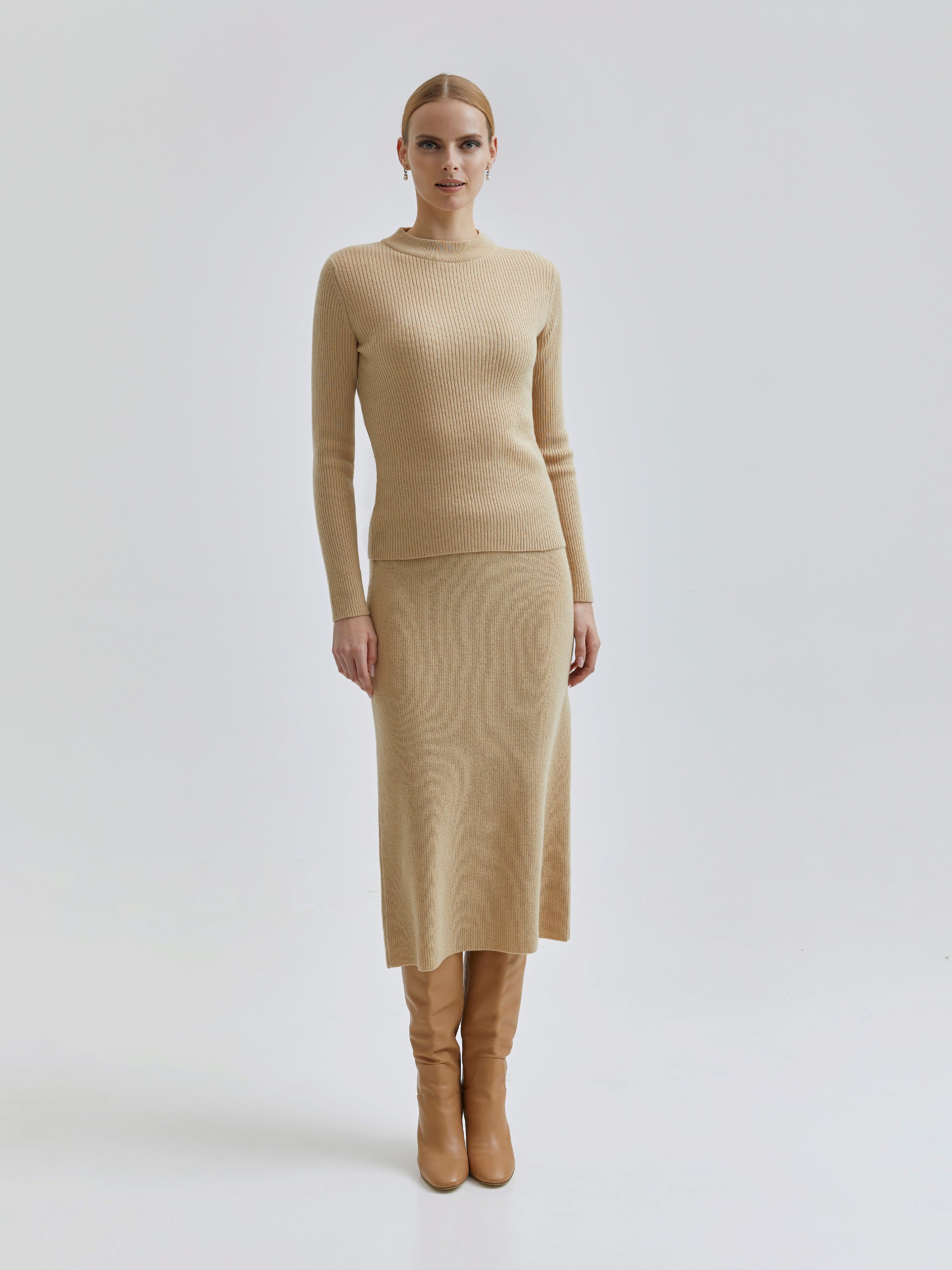 Cashmere shop knit skirt