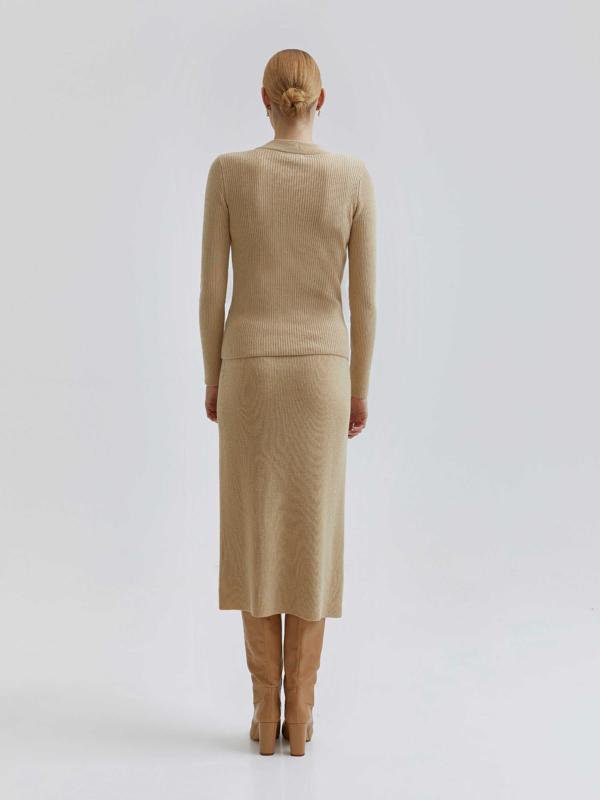 Edmee Merino-Cashmere Skirt