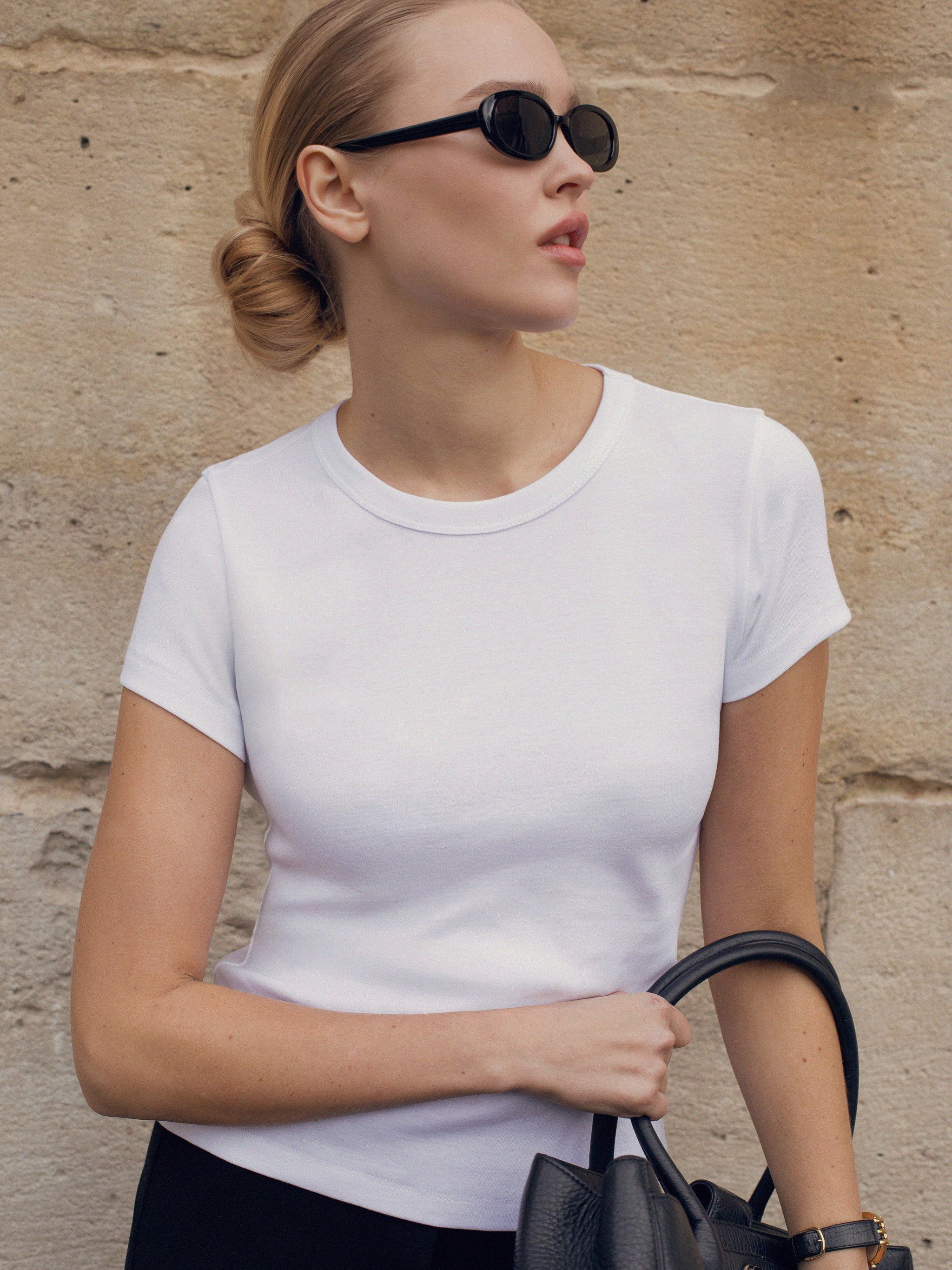 Fallon White T-Shirt - Andiata – Andiata