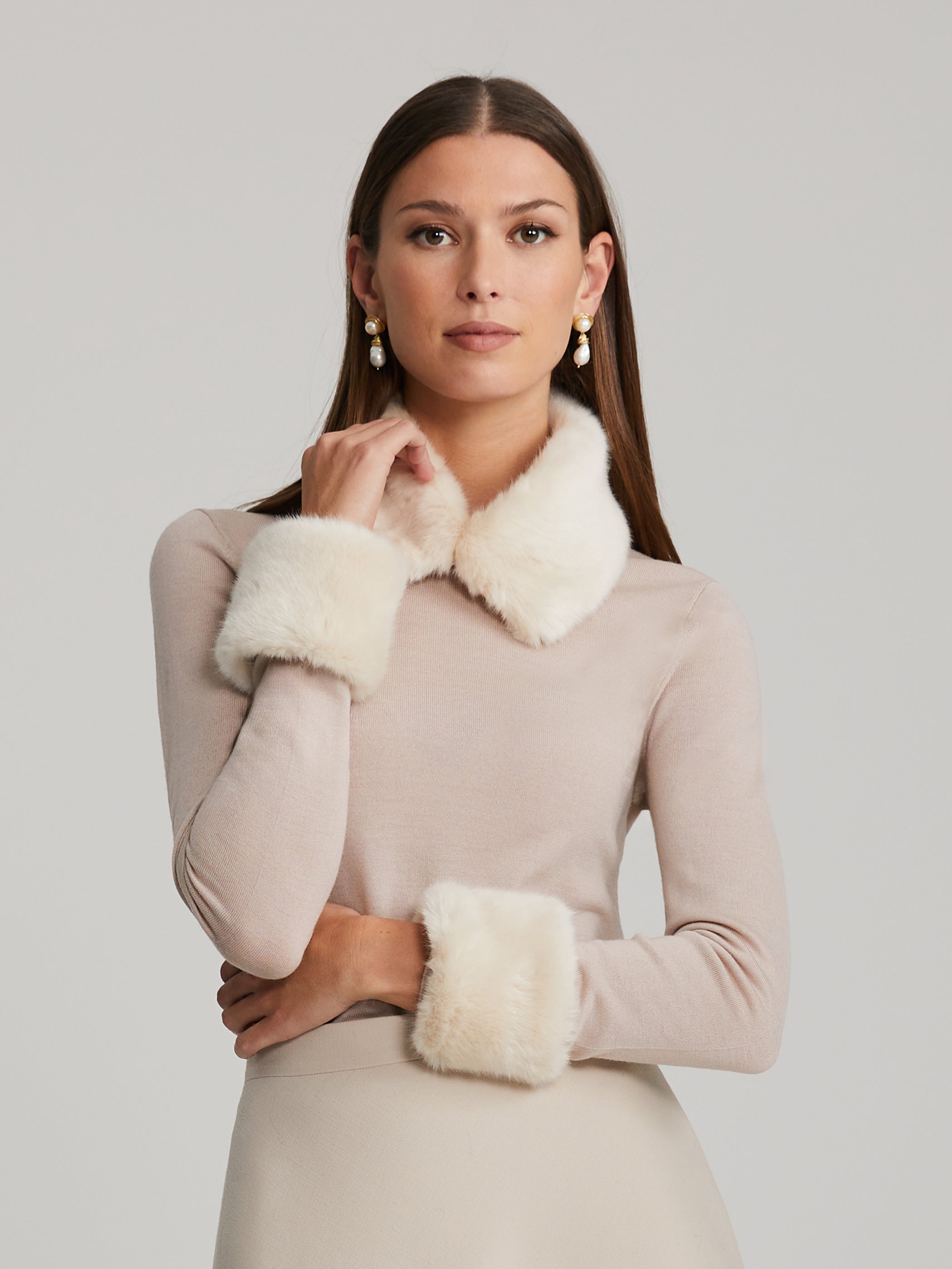 Gianina Faux-Fur Accessory Set