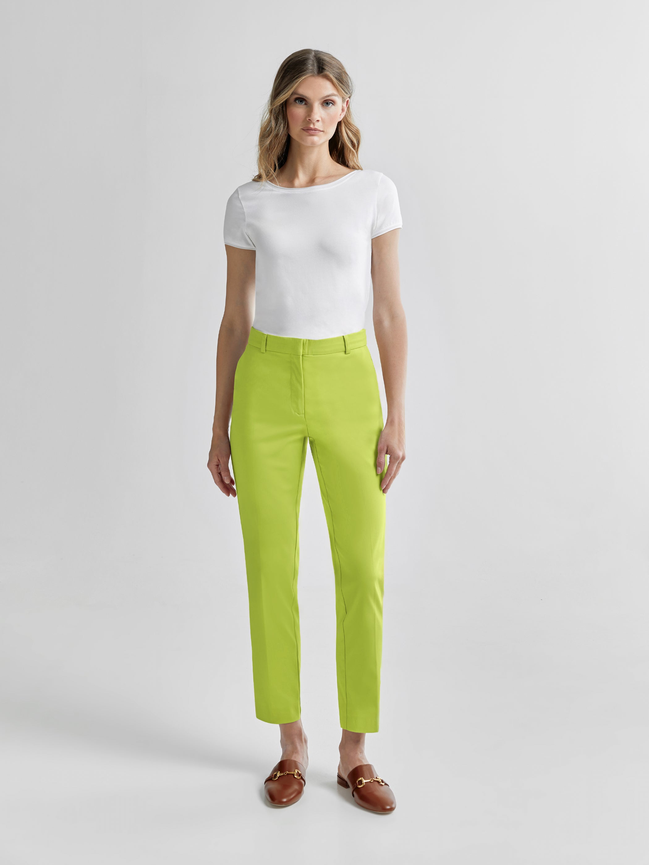 Issey Miyake A-POC lime green pants — Flower in the Mirror Vintage