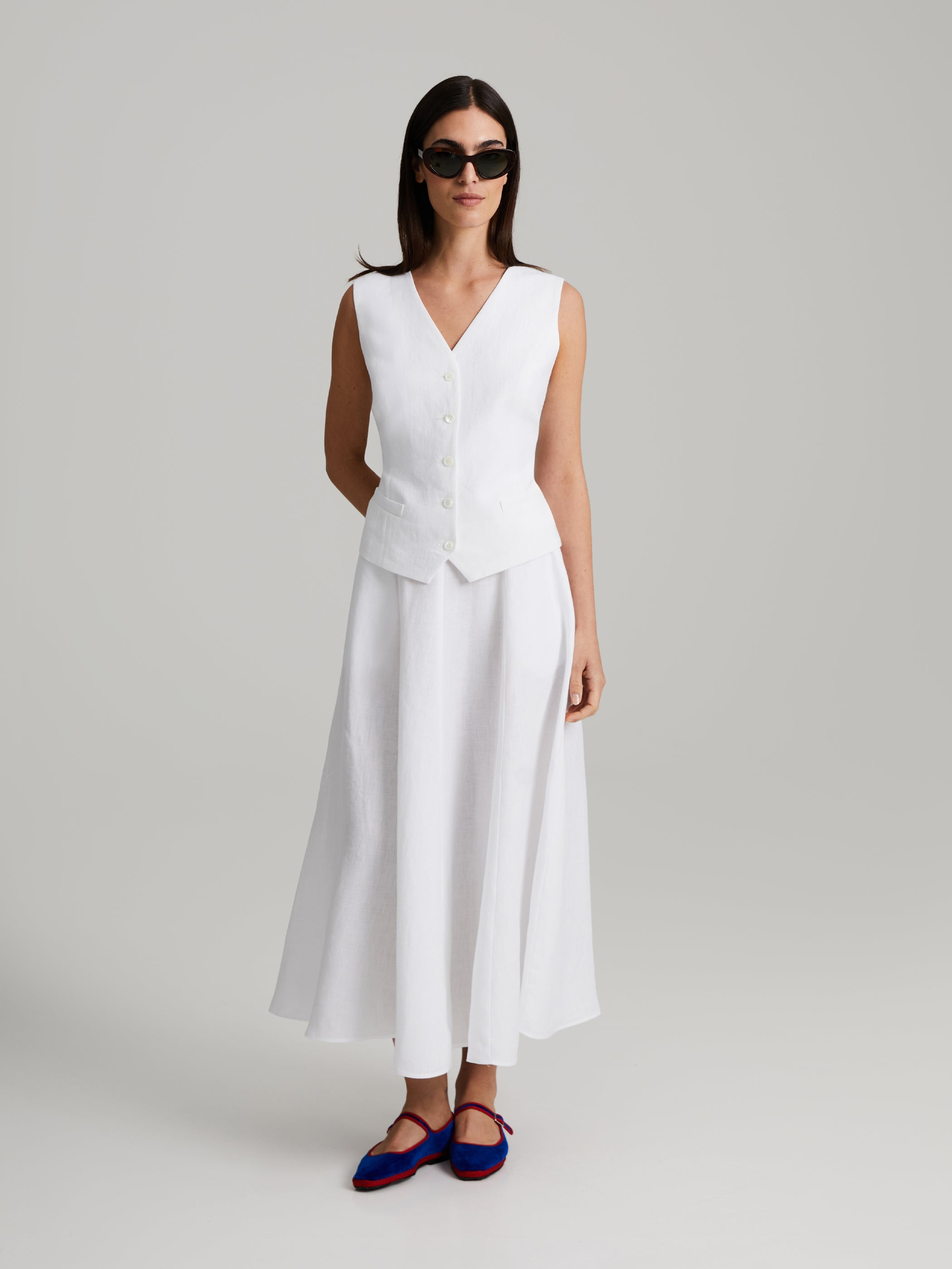 Maria Linen Vest