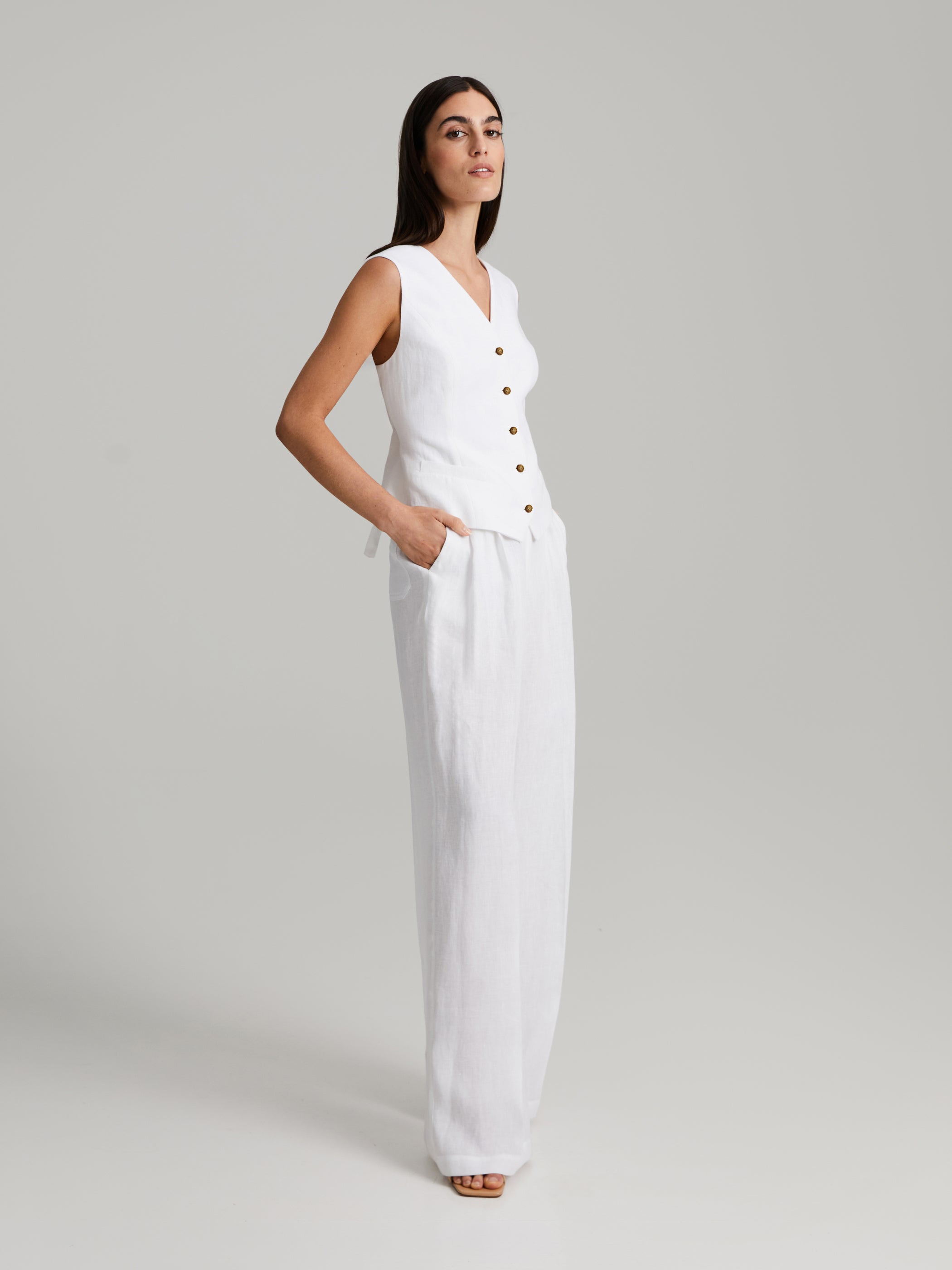 Maria Linen Vest