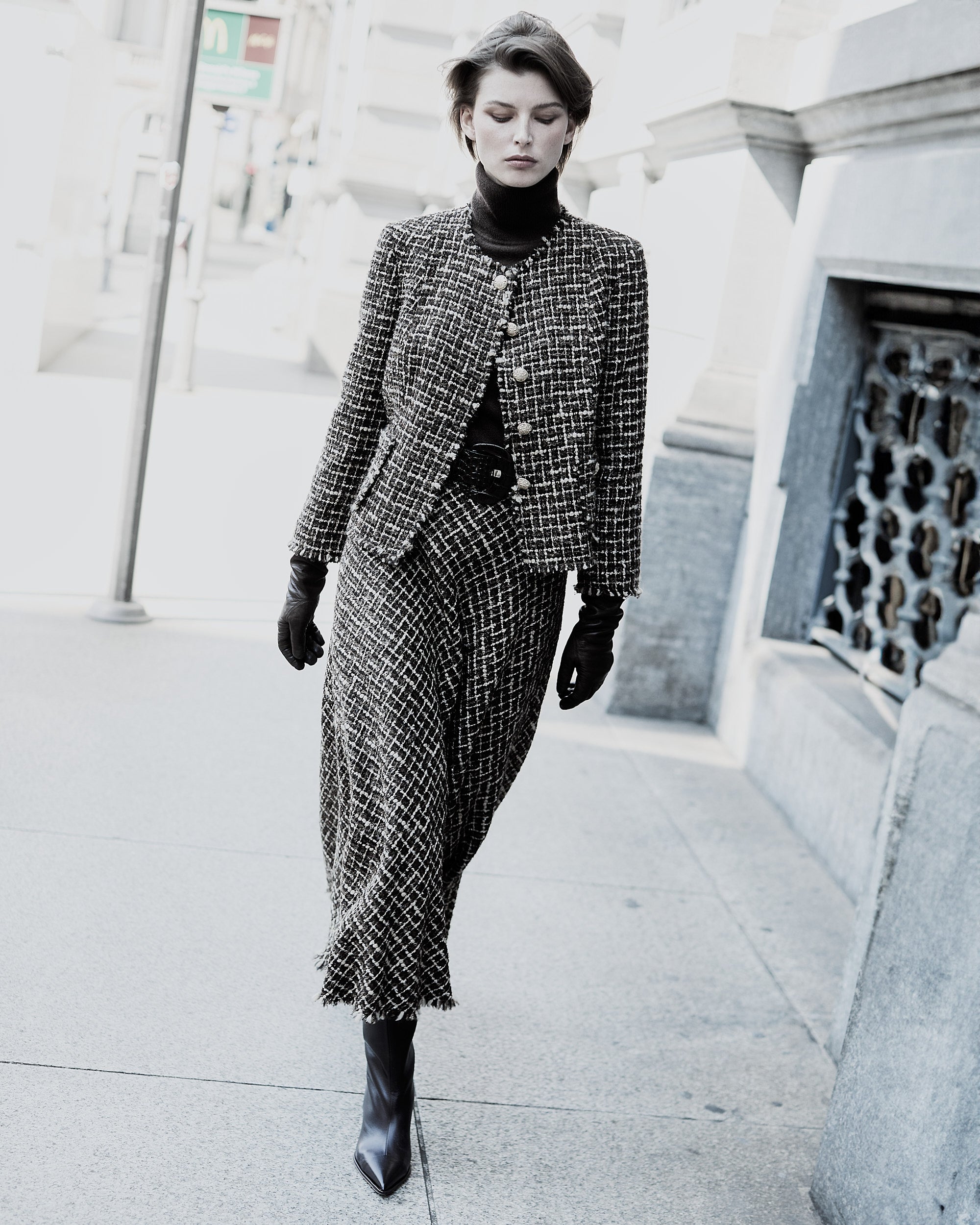 Kity 85 V Bouclé Skirt