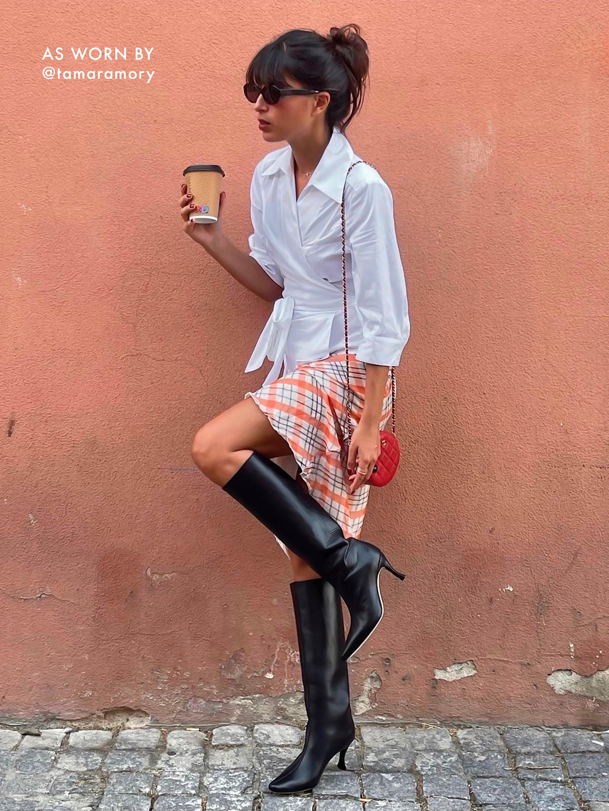 Chemisier cache-cœur Kiira