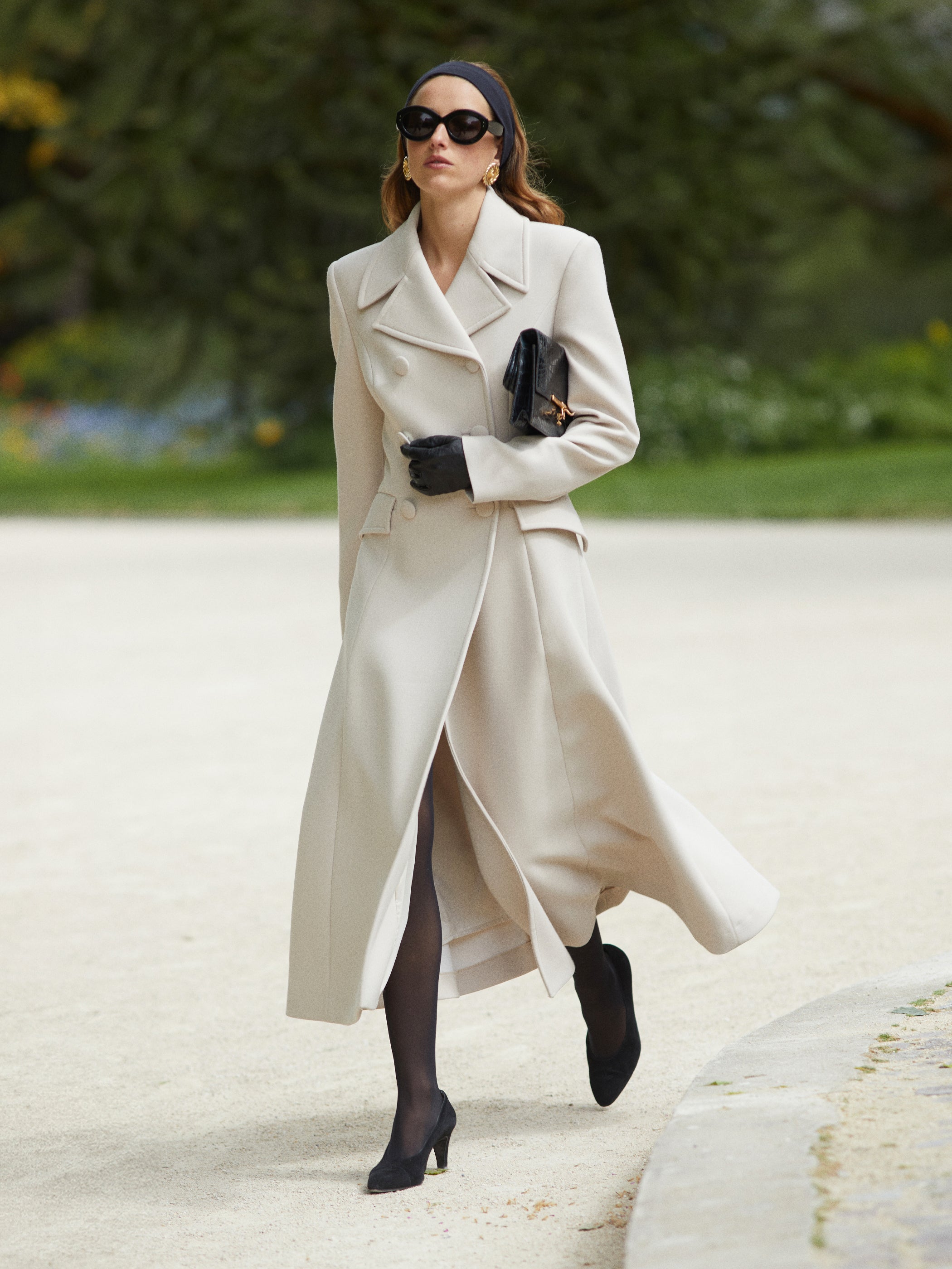 Beige wool coat online