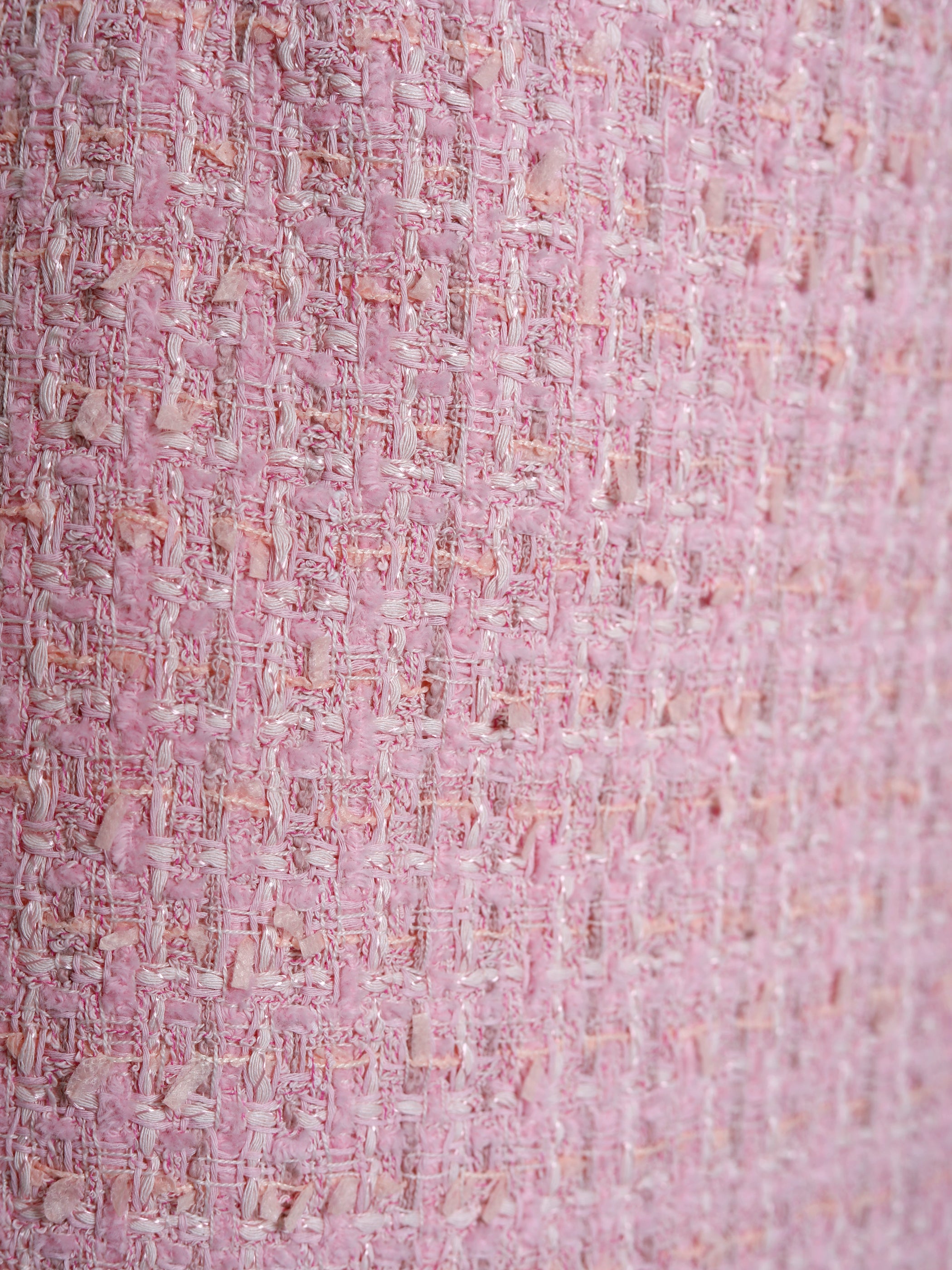 Vivian Pink Knee-length Bouclé Skirt – Andiata